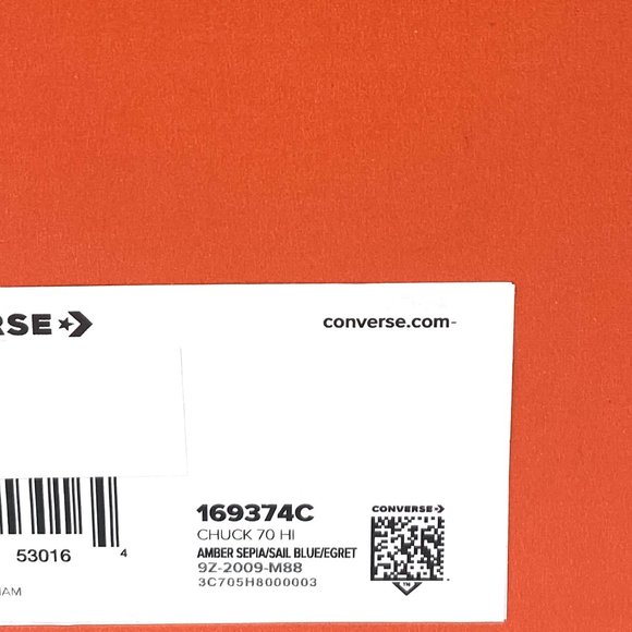 Converse Chuck 70 HI Amber Brown Blue High Top Shoes Women's Sneakers 169374C - Picture 9 of 10